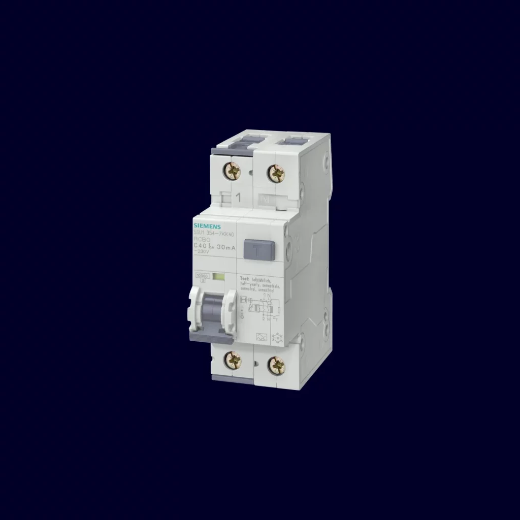 5SU1 RCBOs Type A and F in 2 MW