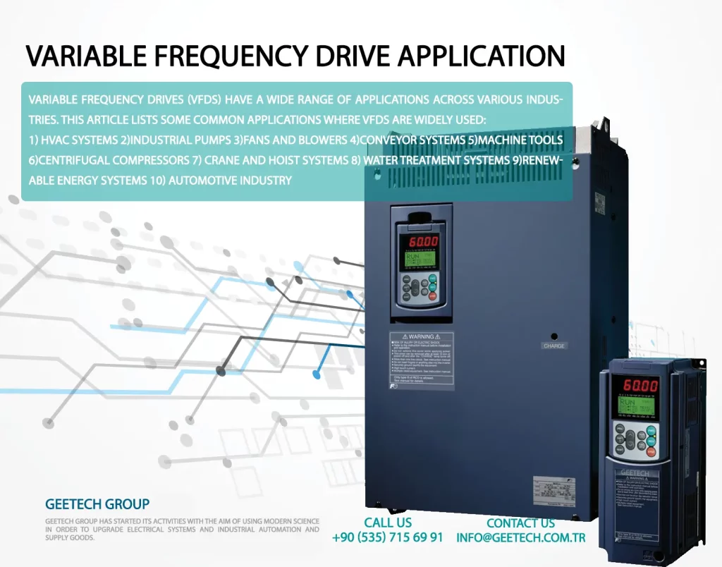 vfd aplication - vfd of type -variable frequency drive