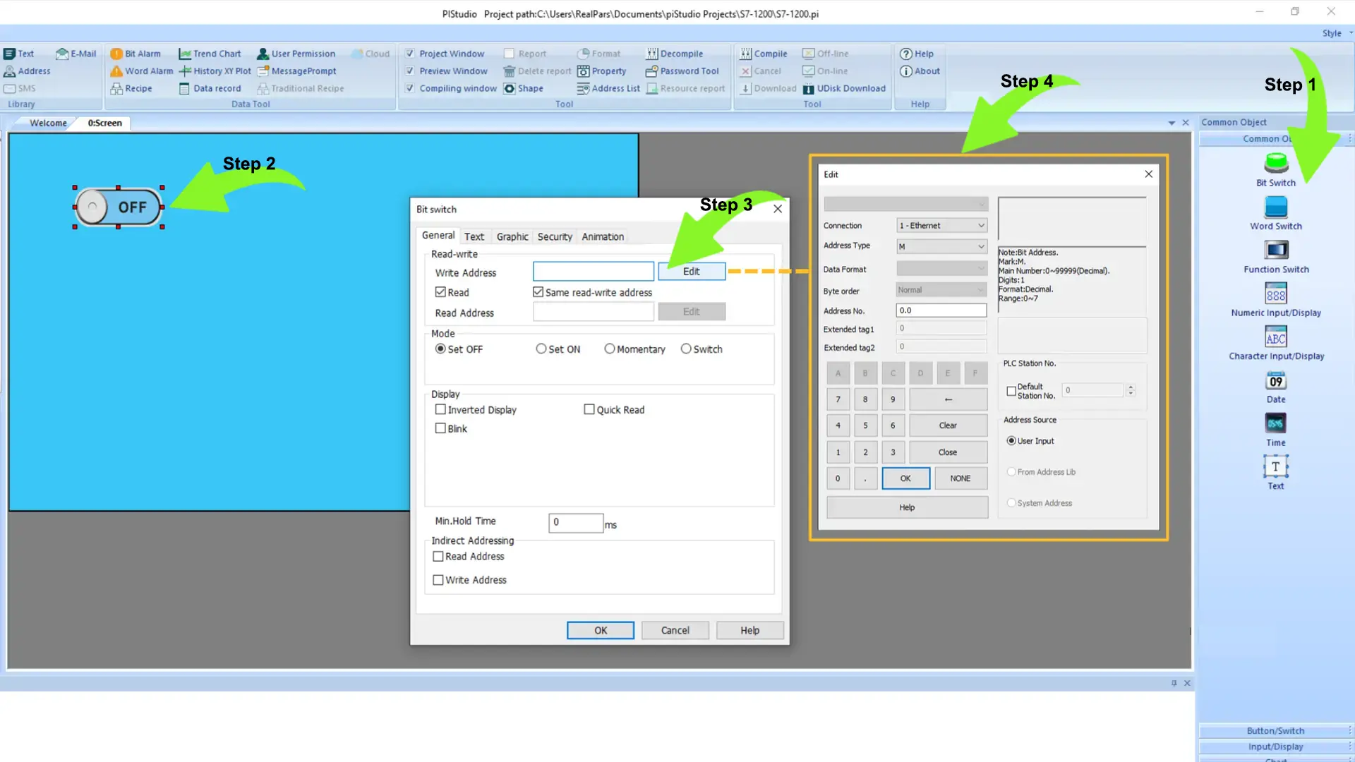 Bit-Switch-object-in-piStudio - plc - Siemens PLC