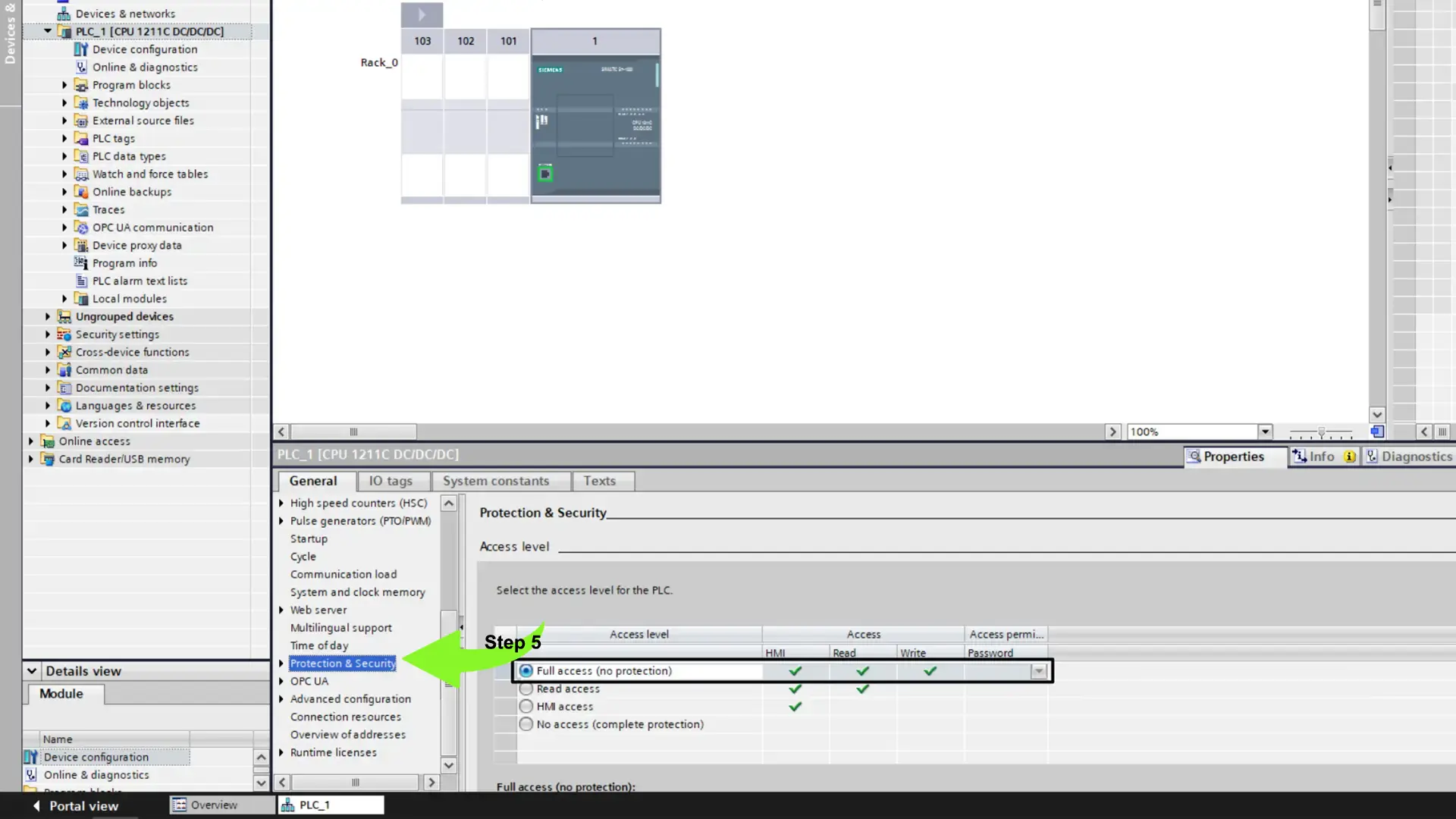 Protection-and-Security-in-TIA-Portal - plc - Siemens PLC