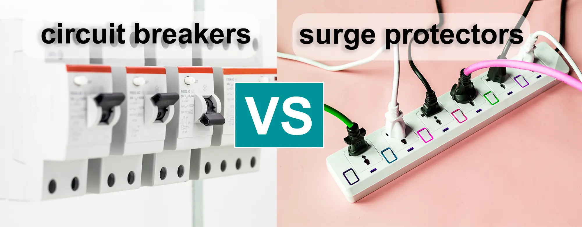 circuit breakers and surge protectors - surge protectors  and circuit breakers