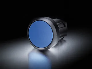 Portlet Betatiger und Melder 22mm rund Kunststoff schwarz